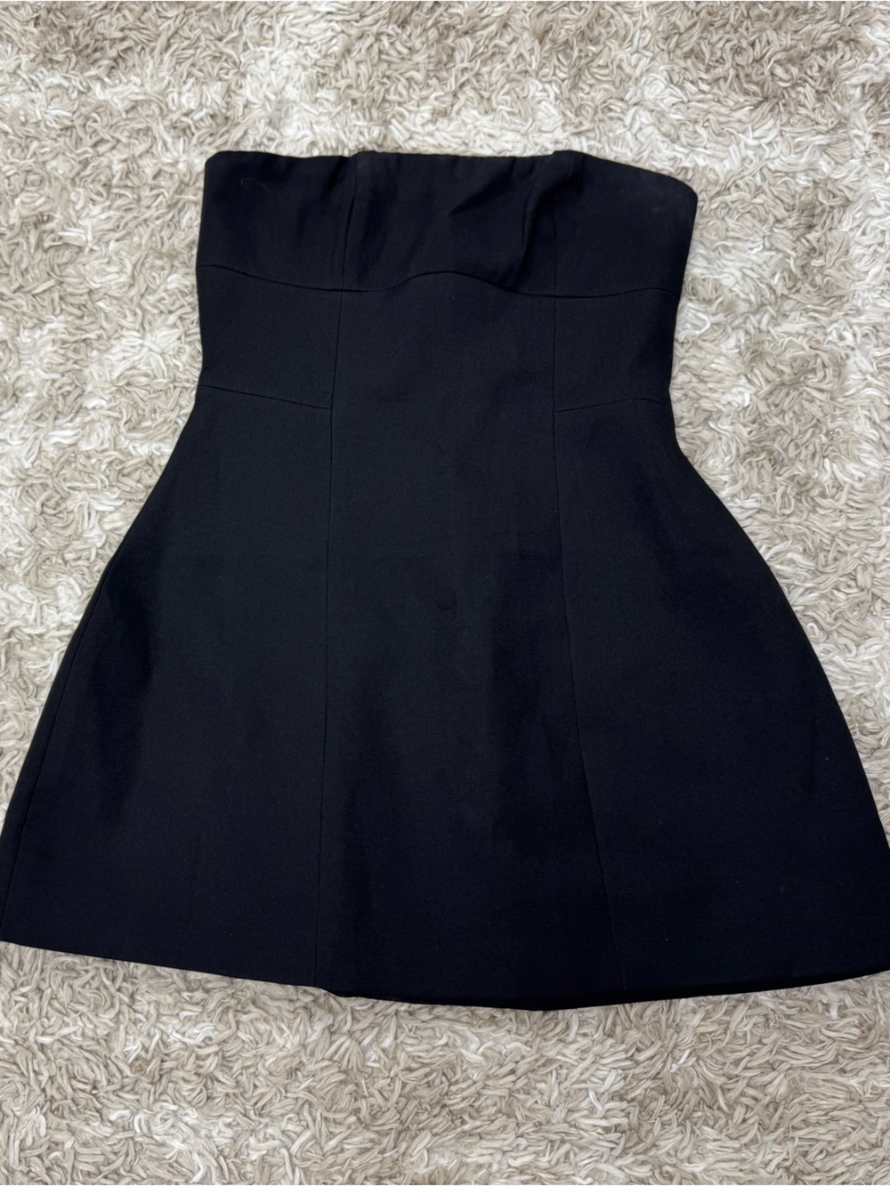 Windsor Strapless Black A-Line Mini Dress